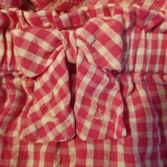 Rare Editions Baby Girl Pink Gingham Ruffle Shorts Set Cotton Infant NWT 12M - Picture 5 of 10